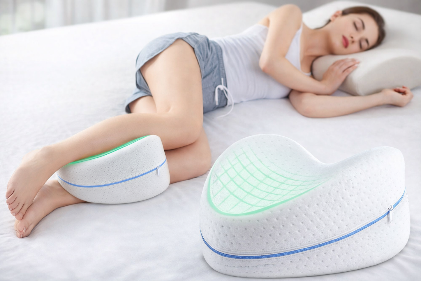 Almohada Ortopédica para Piernas y Rodillas