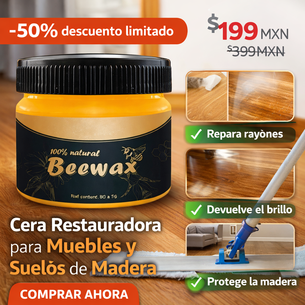 Cera Restauradora para Muebles y Suelos de Madera
