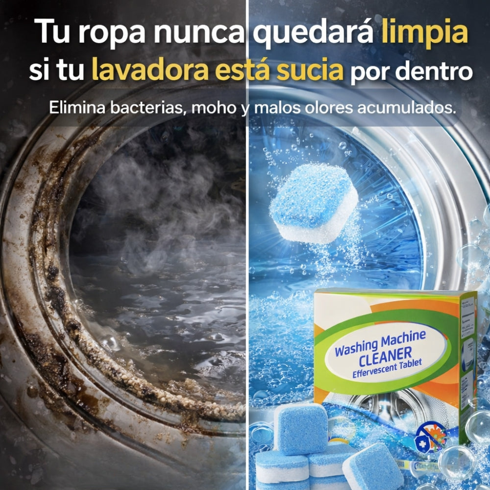 12 Pastillas Desinfectantes para Lavadora