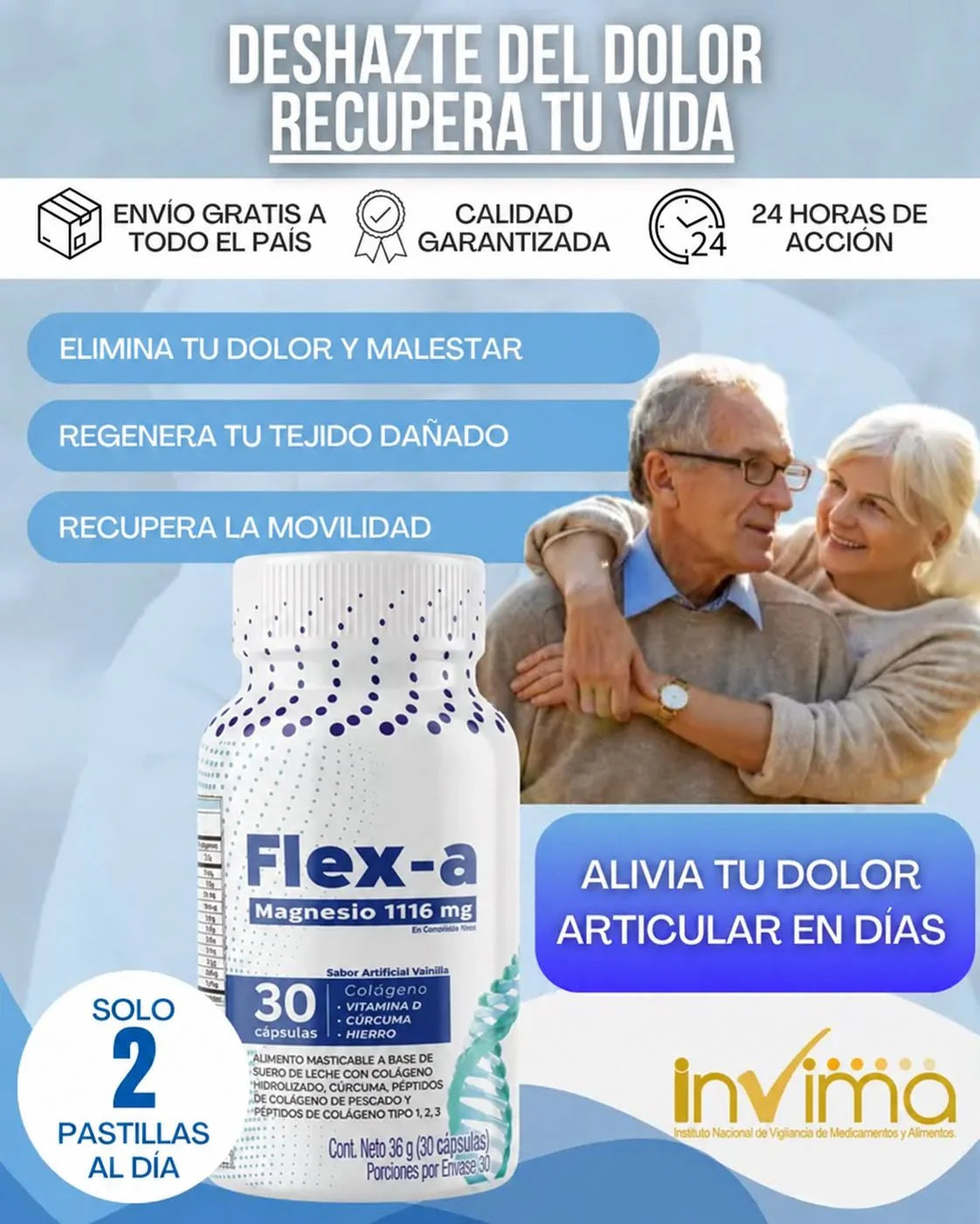 Suplemento Glucosamina Condroitina Msm