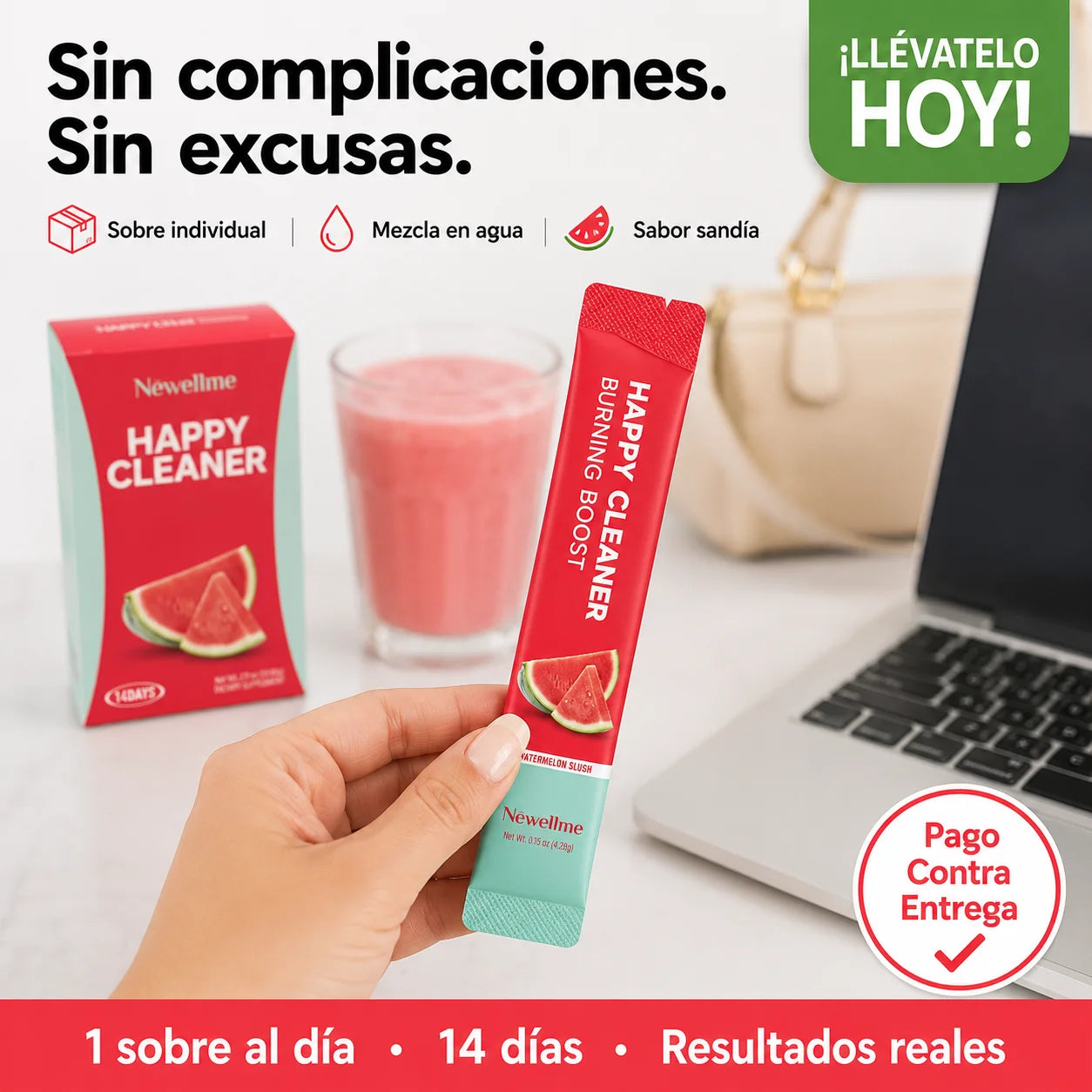 Happy Cleaner Sandia | Limpieza Digestiva Natural en 14 Días