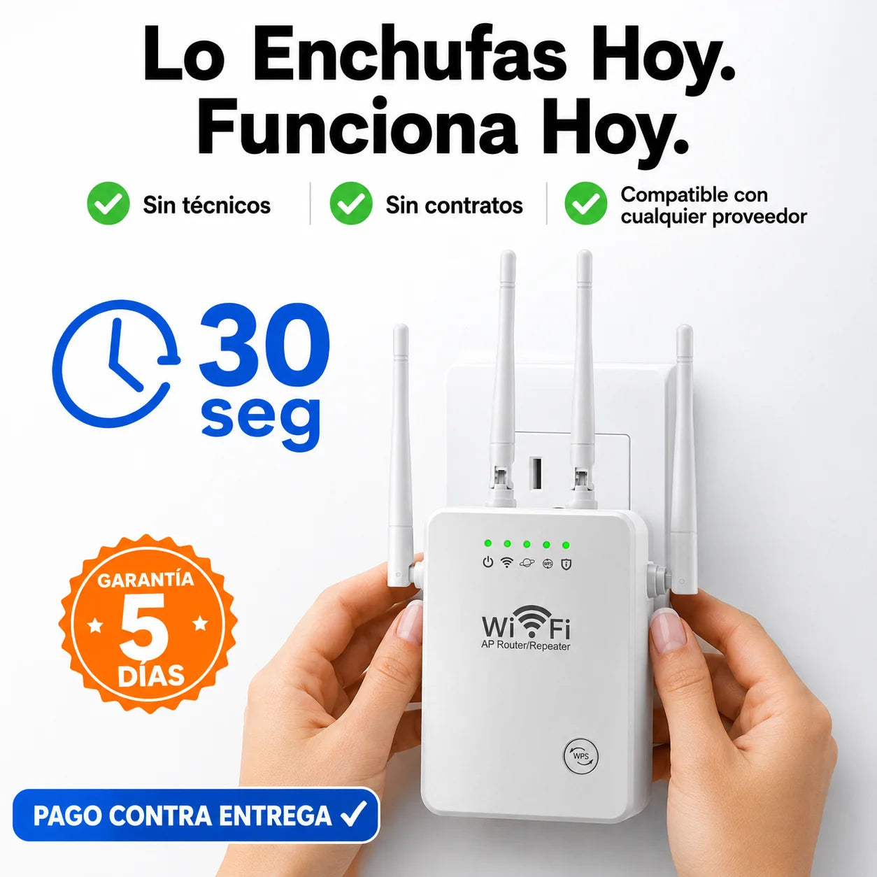📡 Repetidor WiFi 300Mbps | Internet En Cada Rincón De Tu Casa