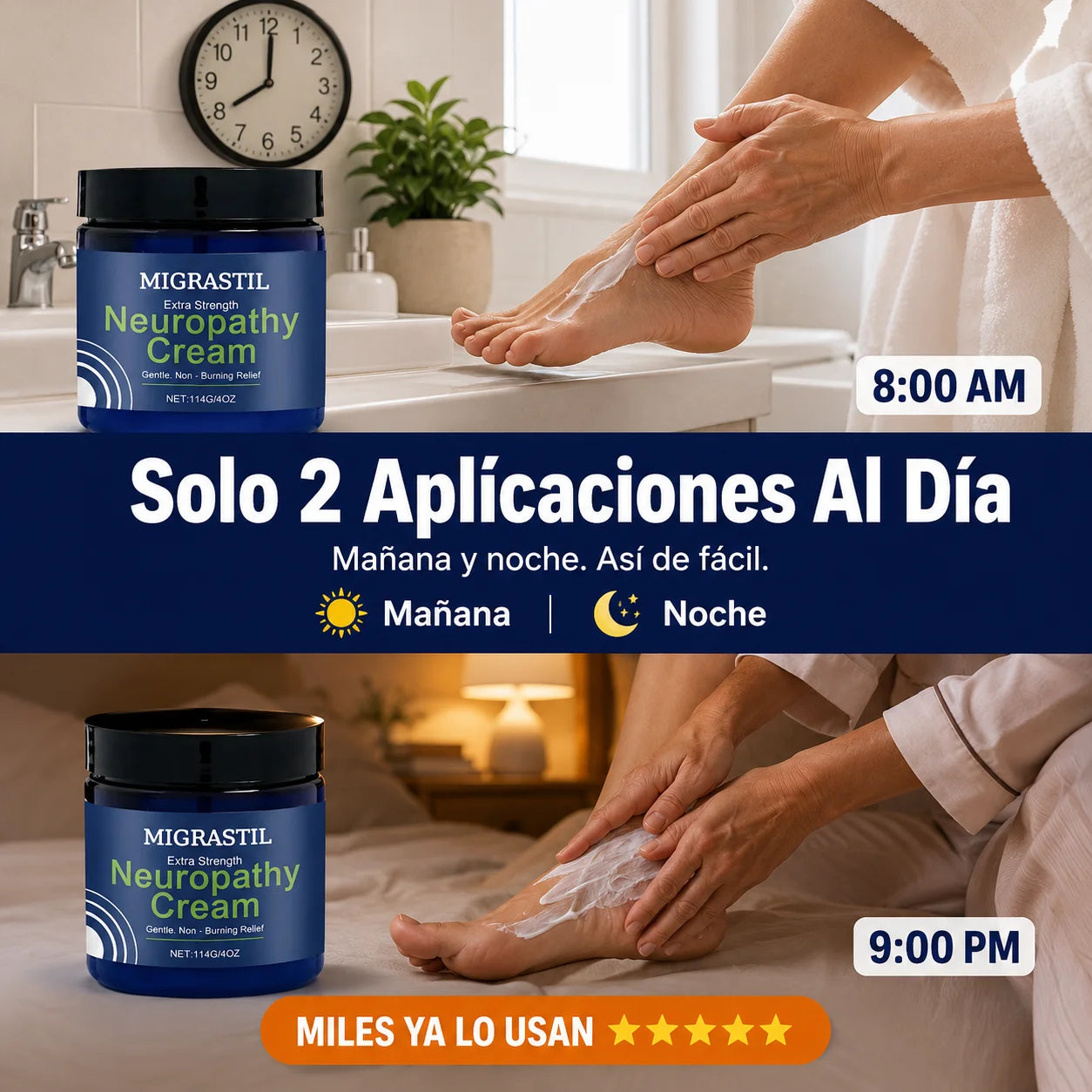 🧴 Crema Migrastil Neuropatía | Alivio Sin Pastillas