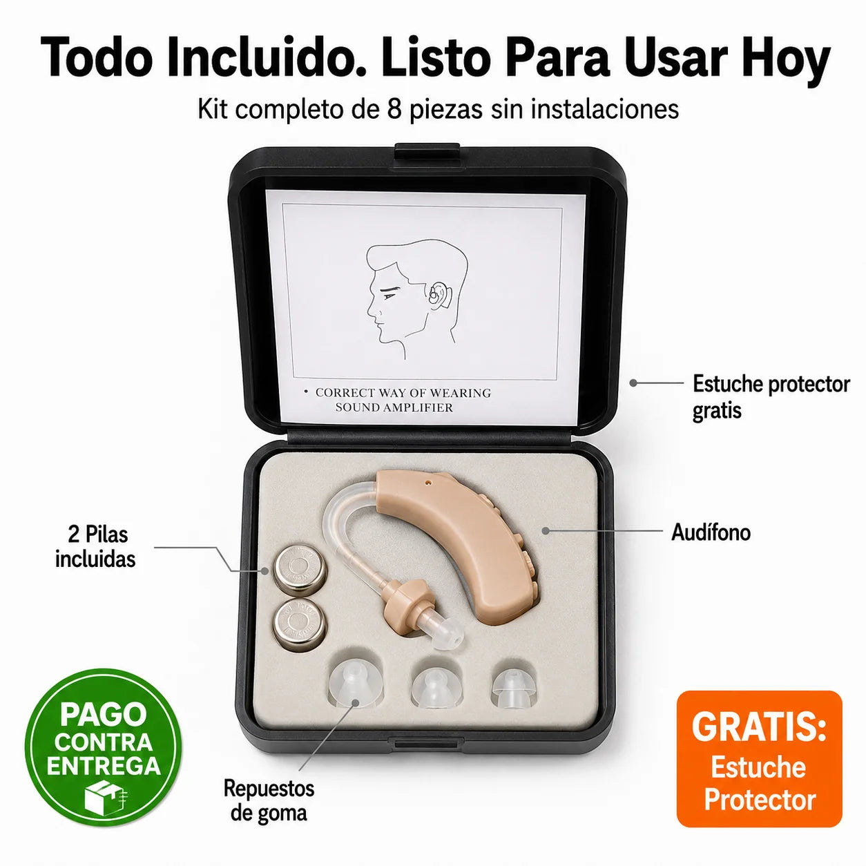 Audífono Amplificador Invisible | Escucha Todo Con Claridad