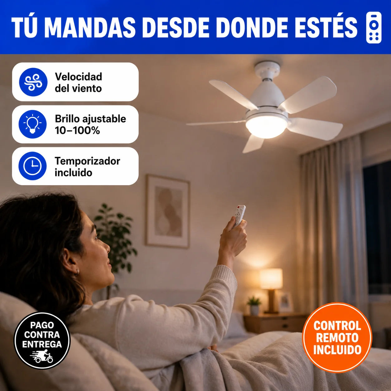 💡 Bombillo Ventilador 2 en 1 | Fresco e Iluminación Sin Instalar Nada