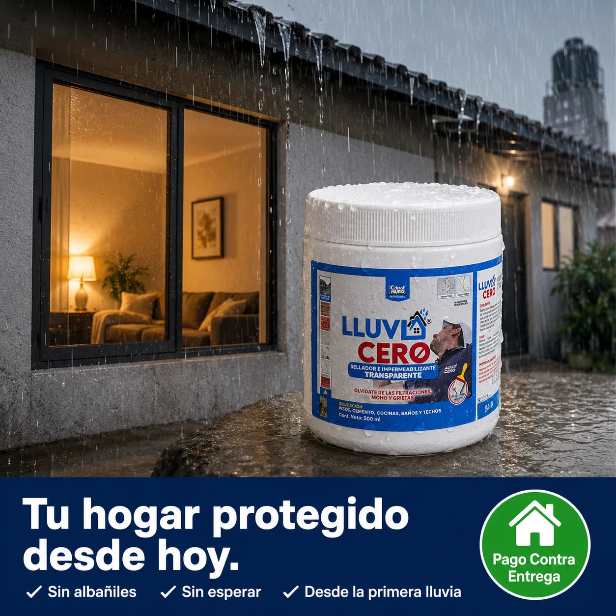 Lluvia Cero | Impermeabilizante Transparente — Adiós a las Goteras Para Siempre
