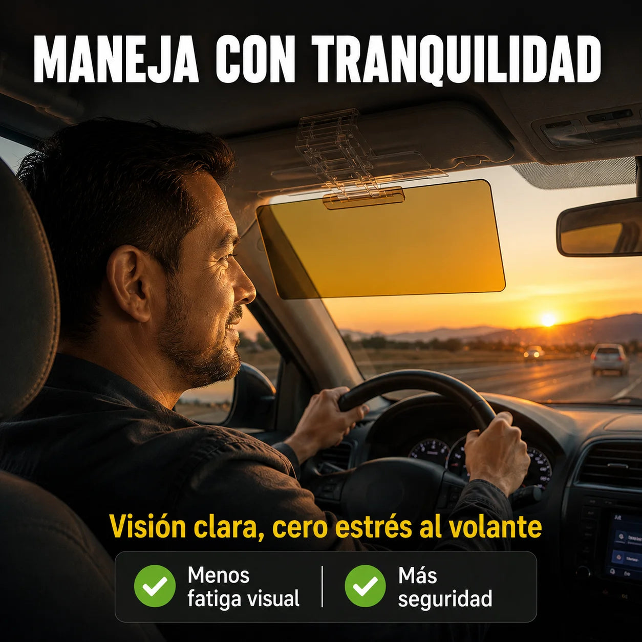 Visor HD Día y Noche | Cero Deslumbramientos al Manejar