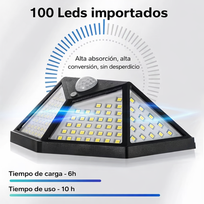 Solar100™ | Lámpara Solar con 100 Luces LED