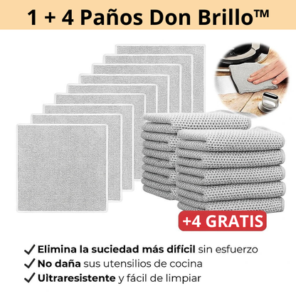 Paños Don Brillo™ | ¡Compra 1 y Te Regalamos 4!