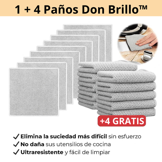 Paños Don Brillo™ | ¡Compra 1 y Te Regalamos 4!