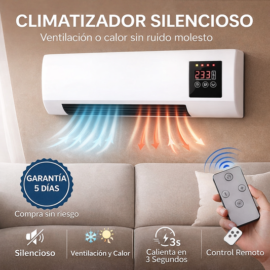 Climatizador Portátil 2 en 1 | Calor y Ventilación