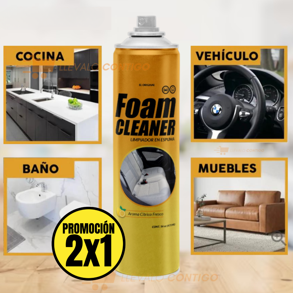 AutoEspuma™ OFERTA 2x1 | Espuma Limpiadora Multiusos