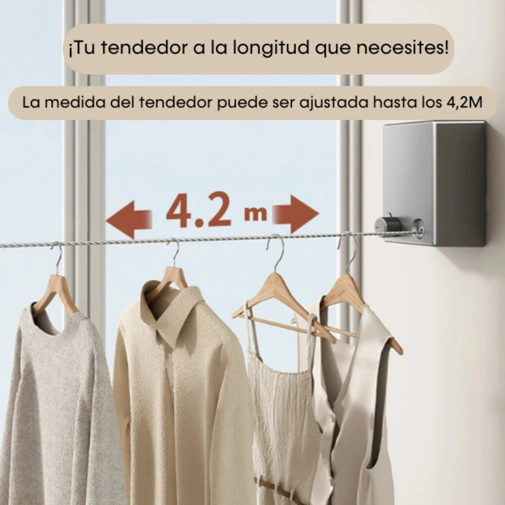TendiFácil™ | Tendedero Extensible de Acero