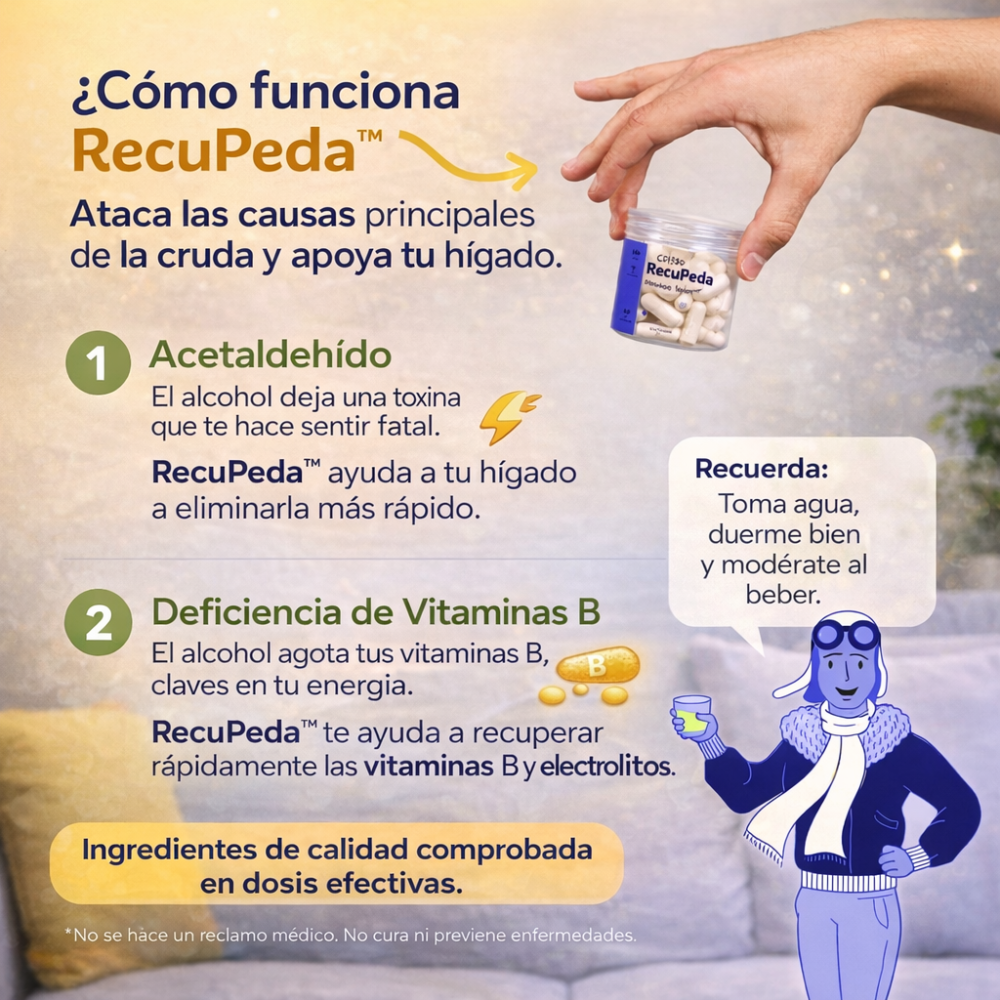 Cápsulas RecuPeda™ (12 dosis / 36 cápsulas)
