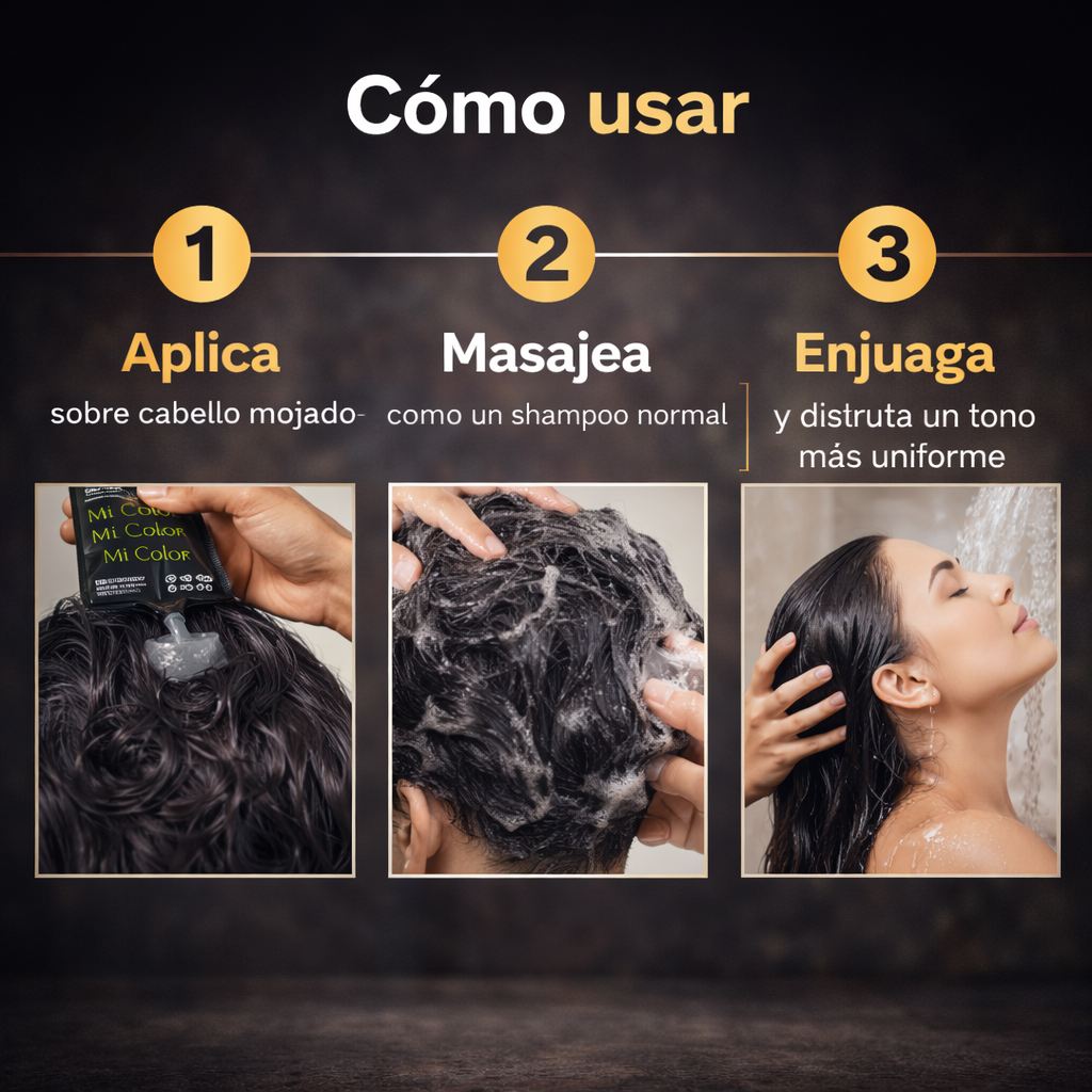 Shampoo Cubre Canas Negro Mi Color™