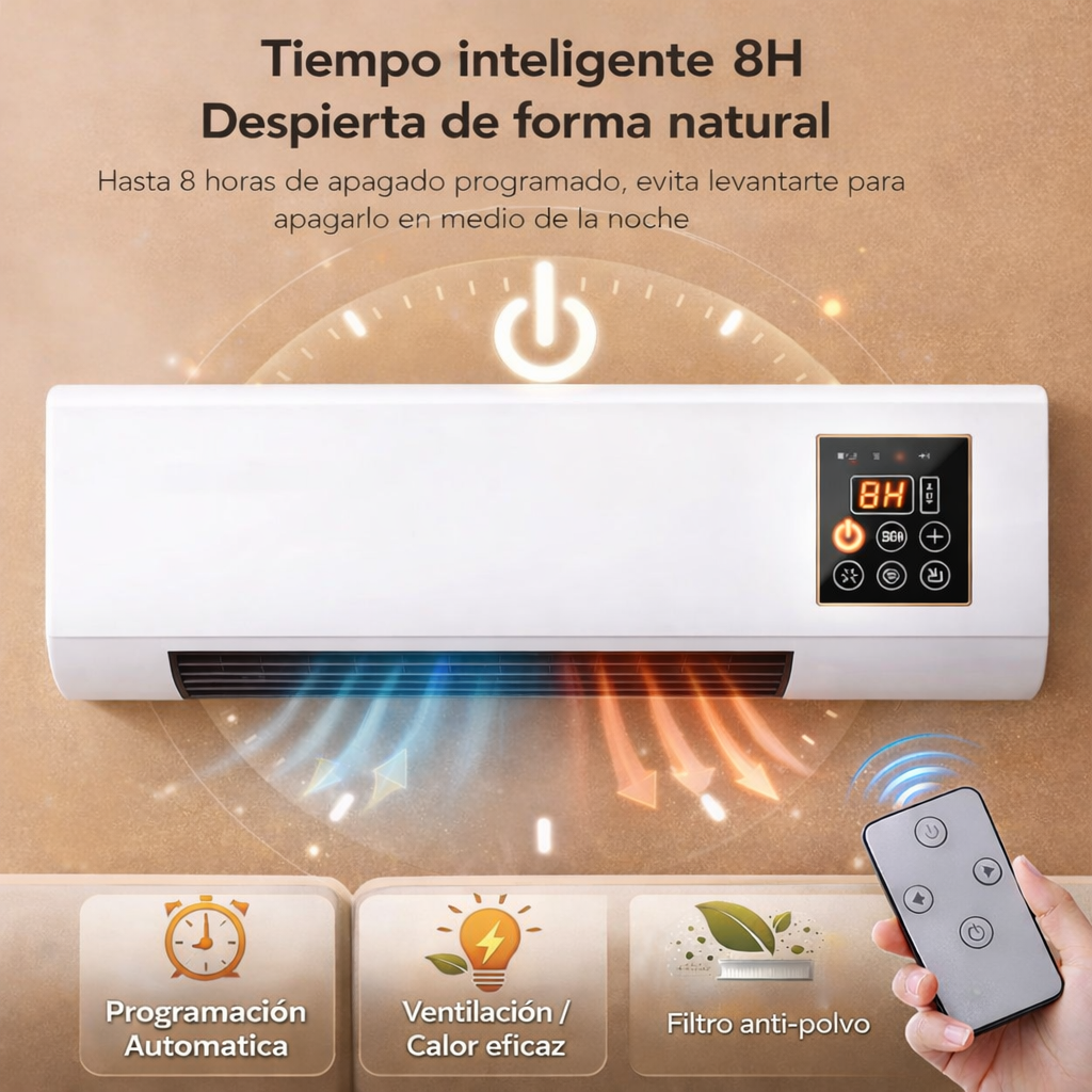Climatizador Portátil 2 en 1 | Calor y Ventilación