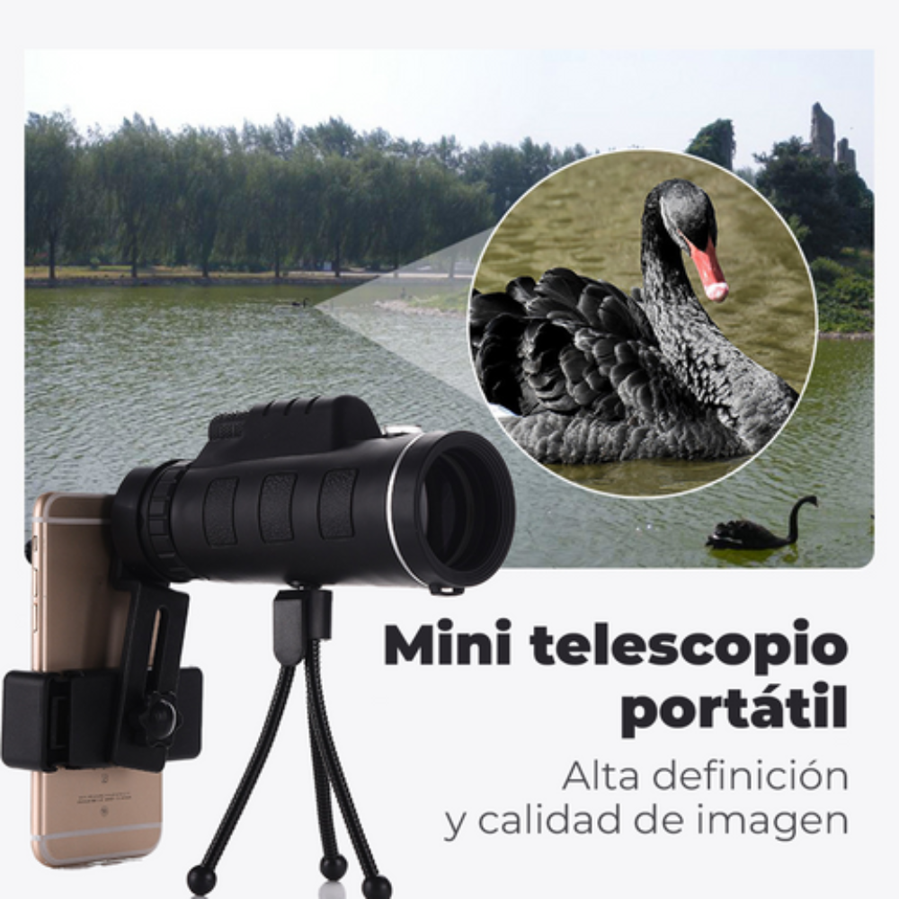 Ojo Águila 40X™ | Lente Telescópico HD para Celular 🔭