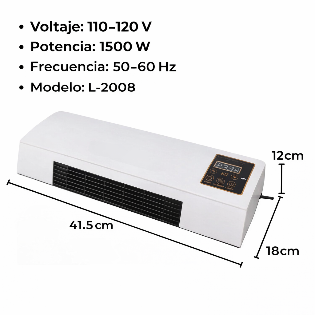 Climatizador Portátil 2 en 1 | Calor y Ventilación