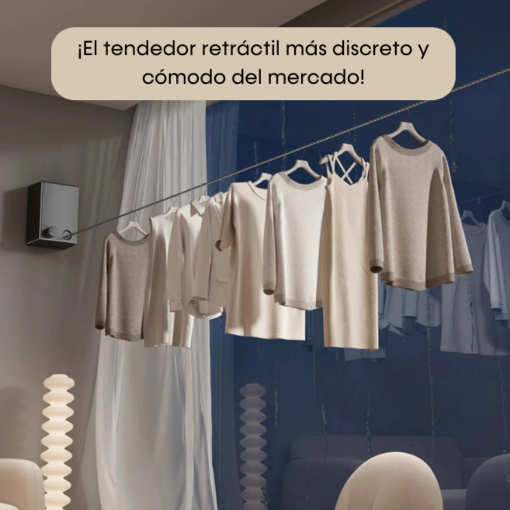 TendiFácil™ | Tendedero Extensible de Acero
