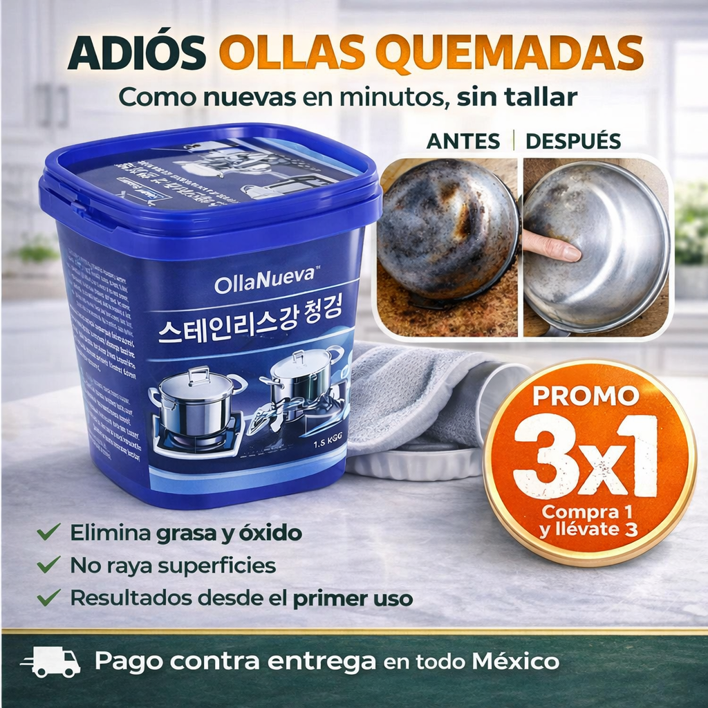 OllaNueva™ 3x1 | Limpia Todo Sin Esfuerzo