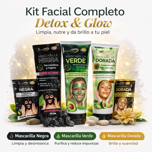 Kit Facial Completo (3 Mascarillas Detox & Glow)
