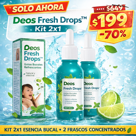 Kit 2x1 Gotas Bucales Refrescantes Deos™