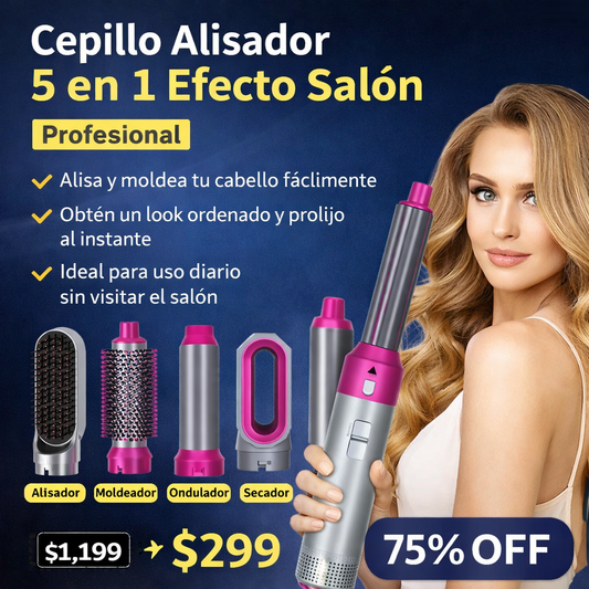 Cepillo Alisador 5 en 1 Profesional