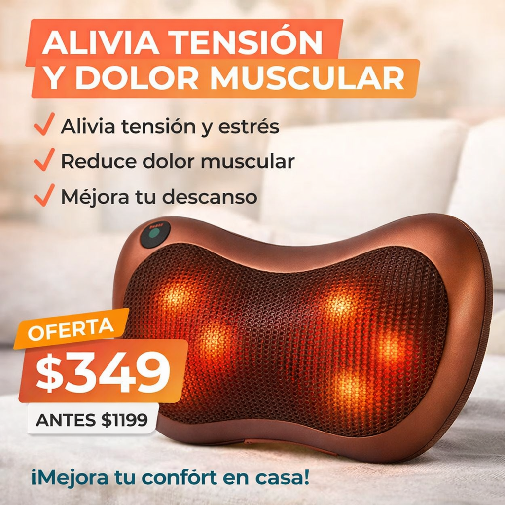 Masajeador Cervical con Calor y Alivio Profundo