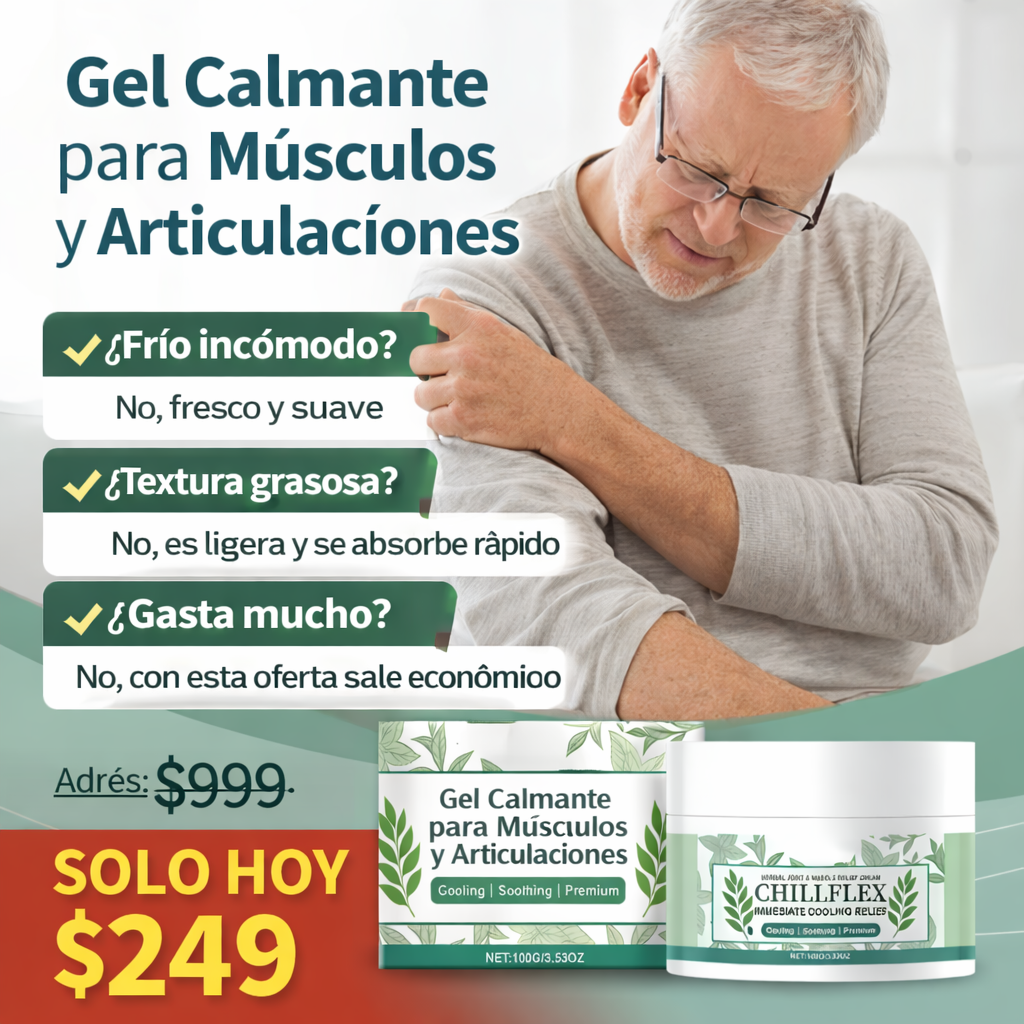 Gel Calmante para Músculos y Articulaciones