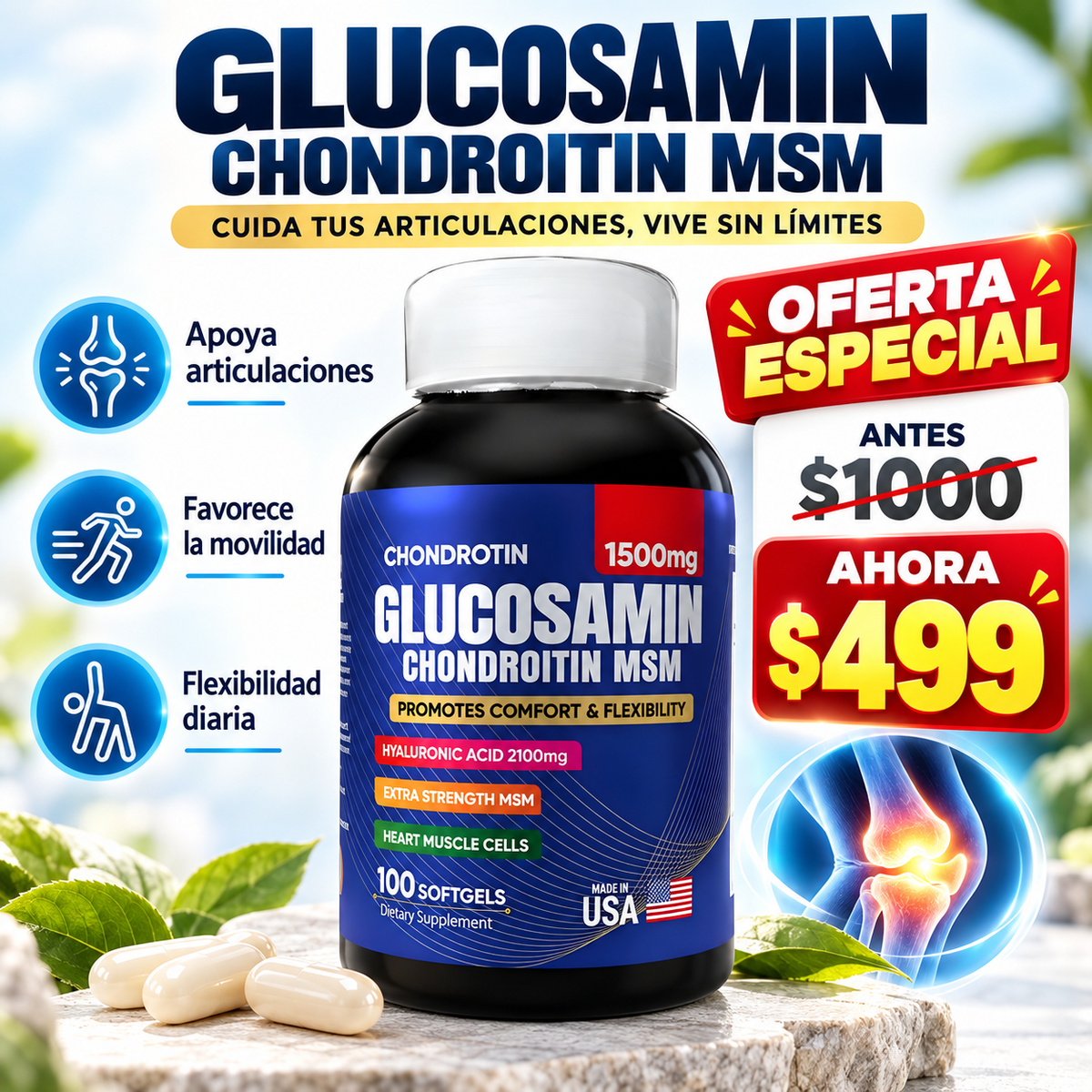Suplemento Glucosamina Condroitina Msm (UPSELL)