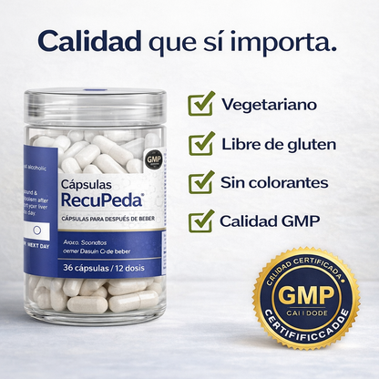 Cápsulas RecuPeda™ (12 dosis / 36 cápsulas)