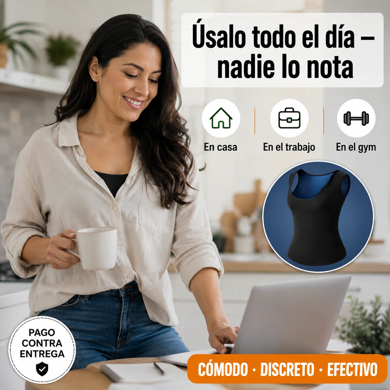 Chaleco Faja Sauna | Reduce tu Cintura Desde el Primer Uso