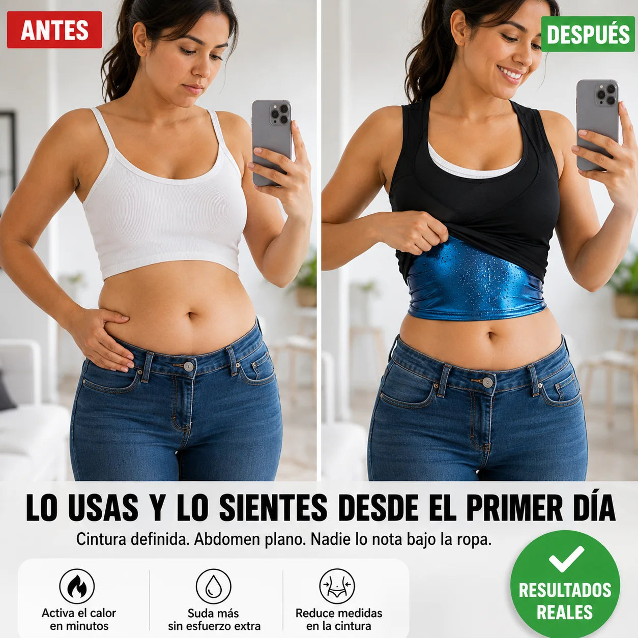 Chaleco Faja Sauna | Reduce tu Cintura Desde el Primer Uso