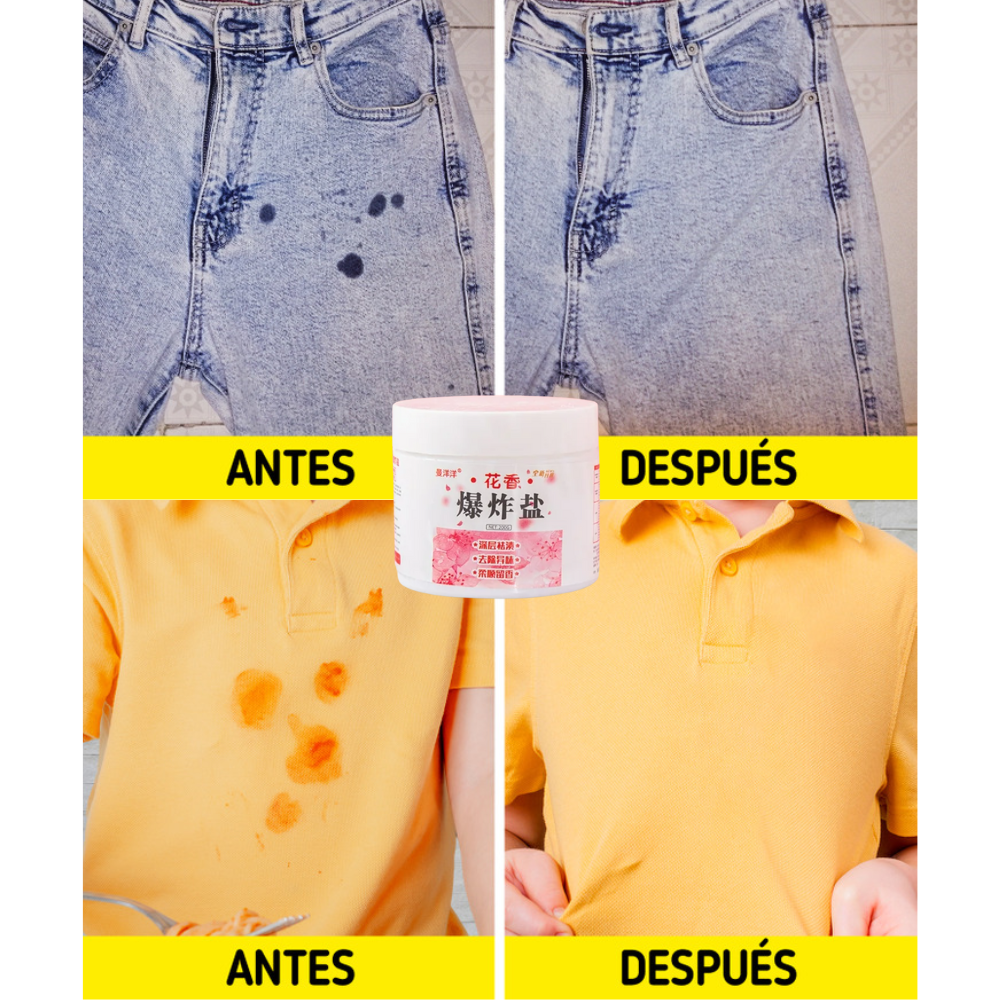 Sal Quitamanchas y Blanqueador para Ropa