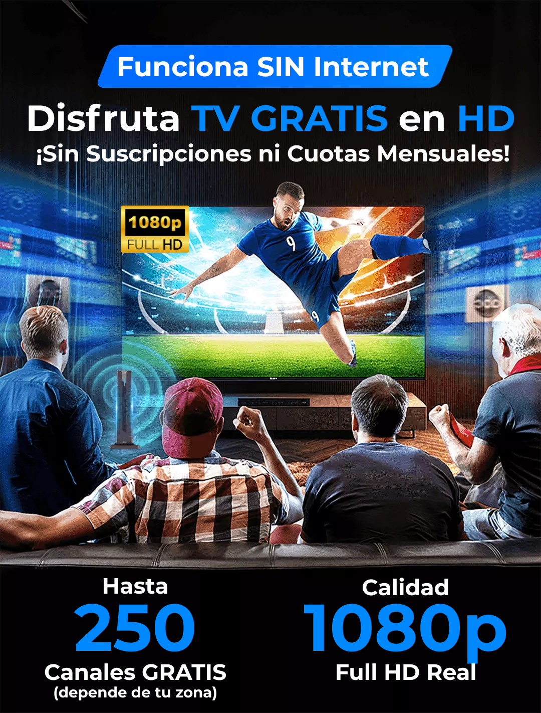 OndaTV™ | Antena Digital Full HD Para TV