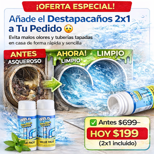 Destapacaños PRO 2x1 – Limpieza Total del Hogar