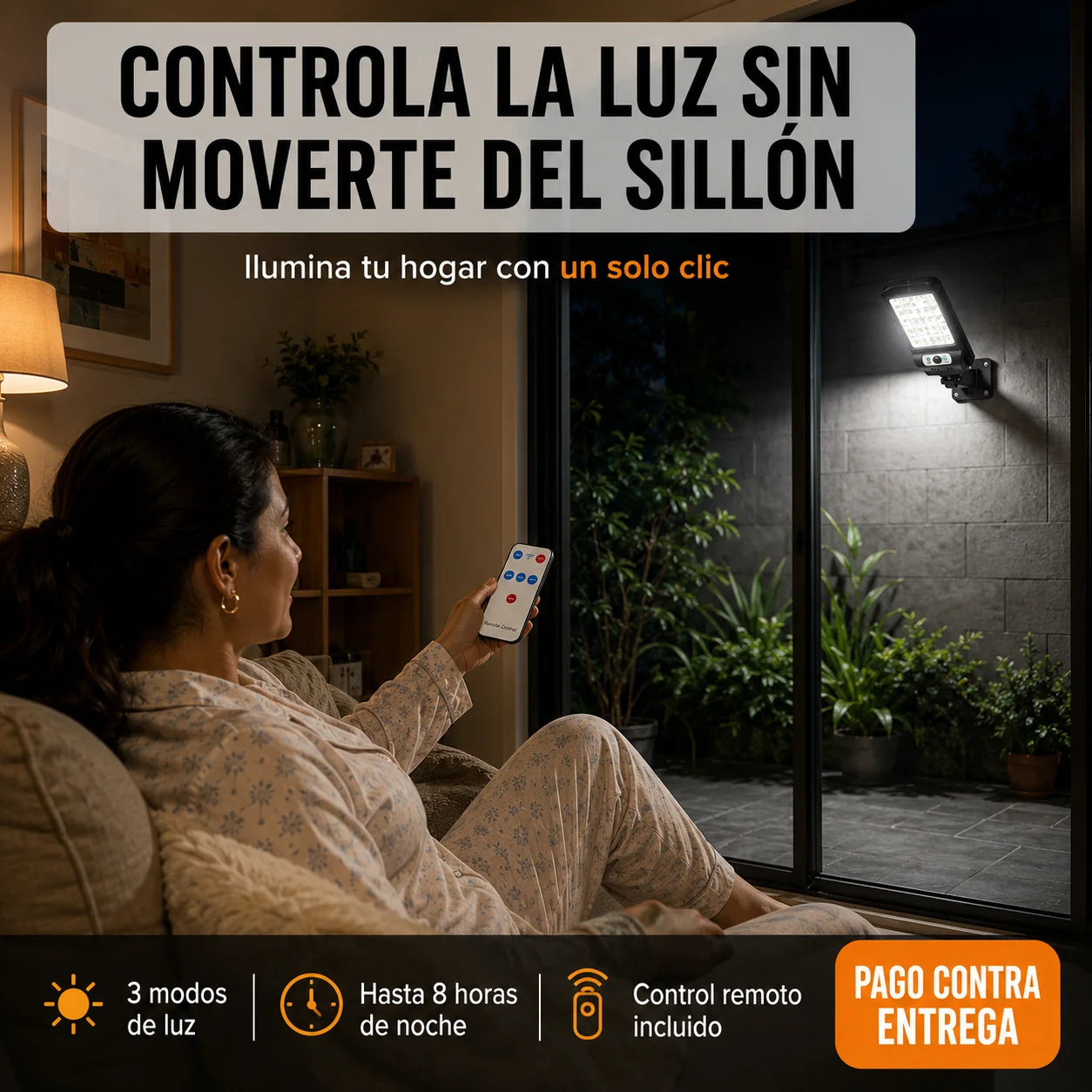 🌞 Lámpara Solar LED | Iluminación Gratis Sin Cables Ni Electricidad