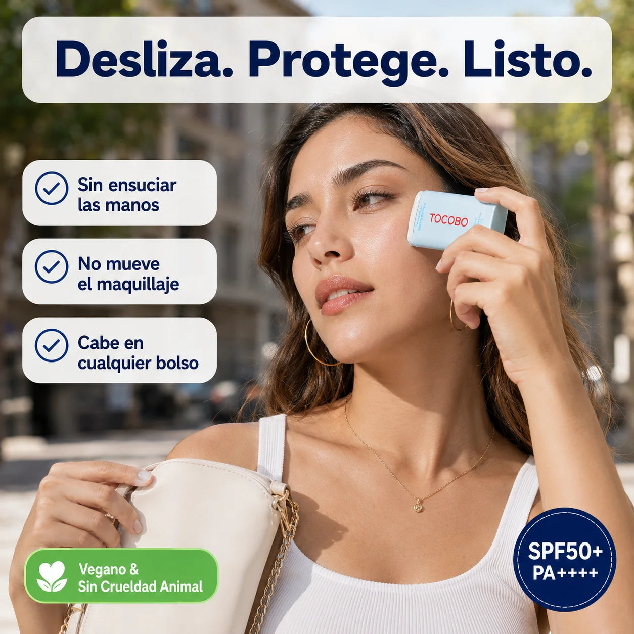 Protector Solar Barra TOCOBO | Piel Mate y Protegida Todo el Día