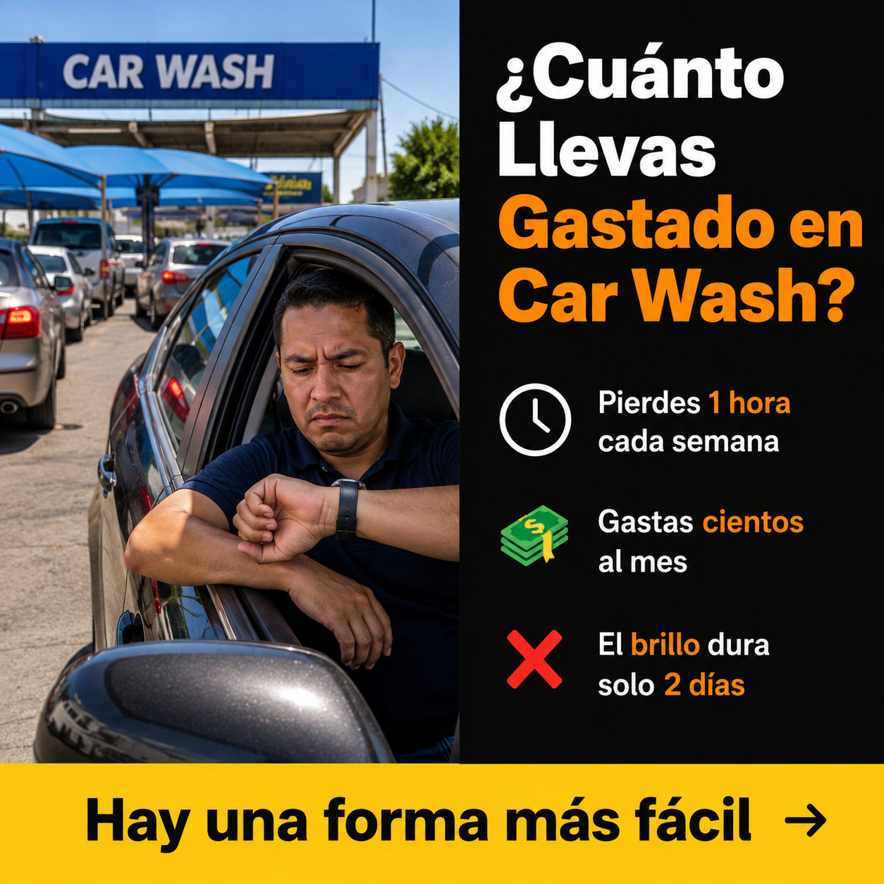🚗 Cera Cerámica 3 en 1 | Brillo Profesional Sin Ir al Car Wash