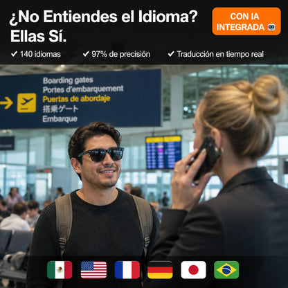 🕶️ Gafas Inteligentes | Escucha, Habla y Traduce Sin Quitarte los Lentes