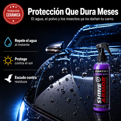 🚗 Cera Cerámica 3 en 1 | Brillo Profesional Sin Ir al Car Wash
