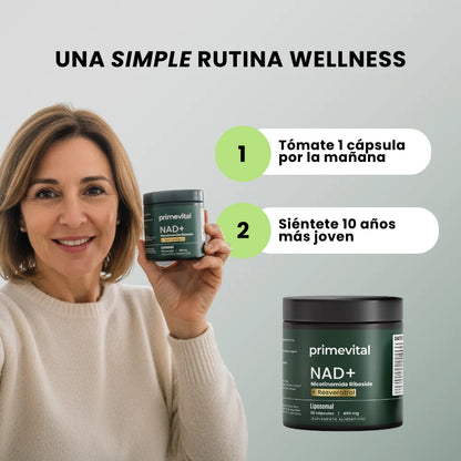 Primevital NAD+ | Tu Dosis Diaria de Longevidad