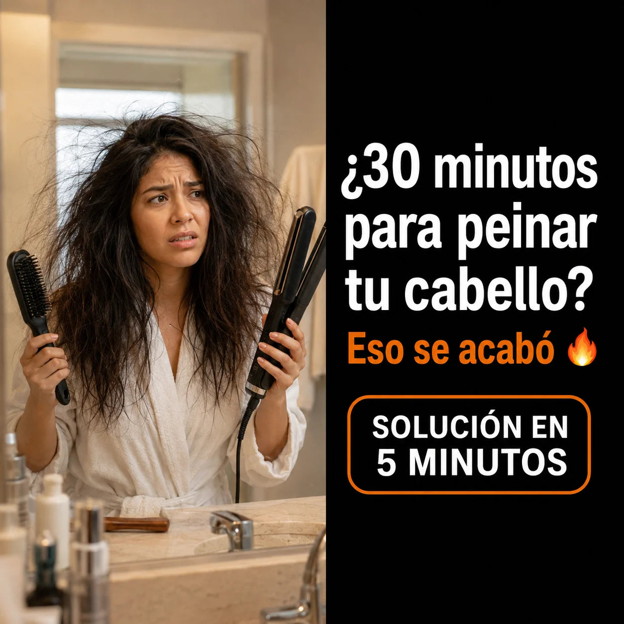 Cepillo Alisador | Cabello Liso y Sin Frizz en 5 Minutos