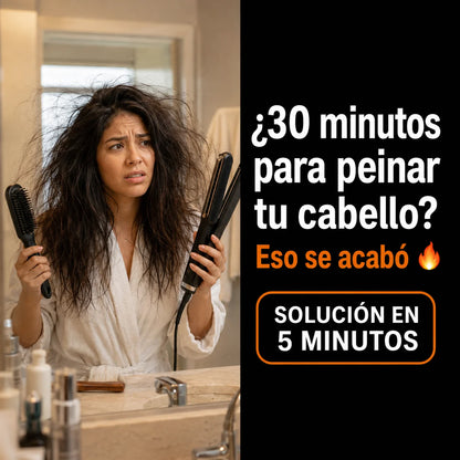 Cepillo Alisador | Cabello Liso y Sin Frizz en 5 Minutos