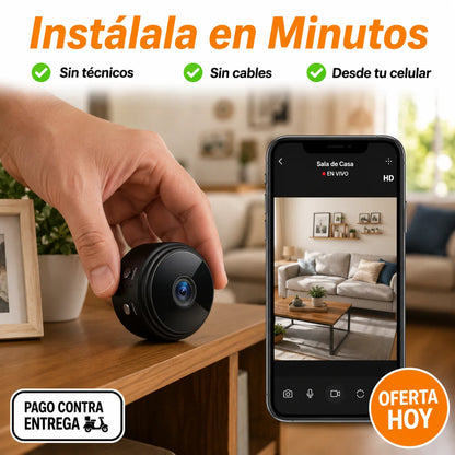 Mini Cámara Espía WiFi | Vigila Tu Casa Desde El Celular