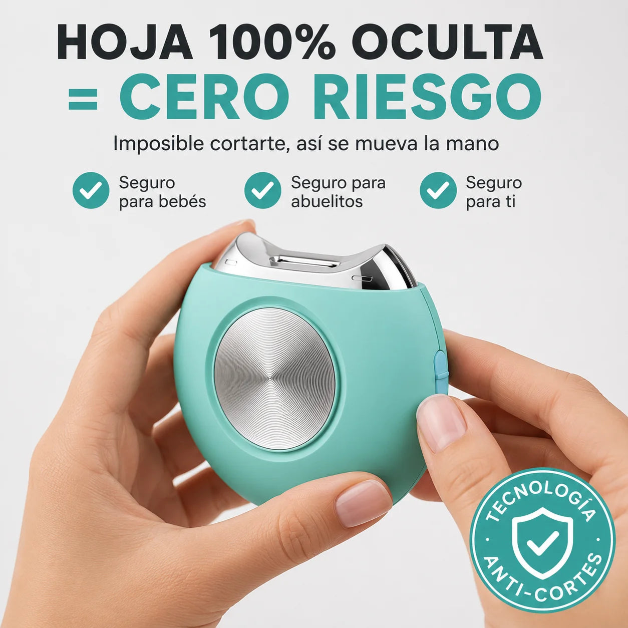 Corta úñas Eléctrico 4 en 1 | Corte Seguro Sin Riesgo de Cortadas