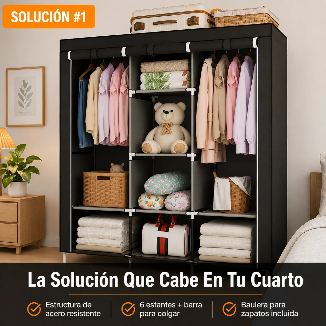 Closet Plegable | Organiza Todo Tu Cuarto Sin Ocupar Espacio