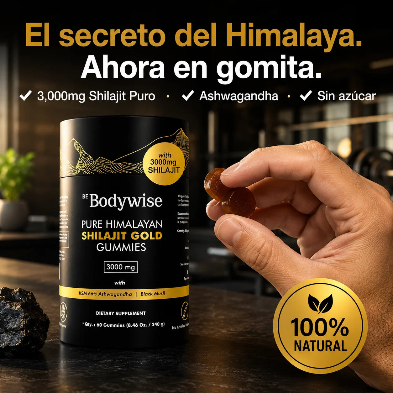 Shilajit Gomas | Energía y Vitalidad Masculina Desde el Día 1