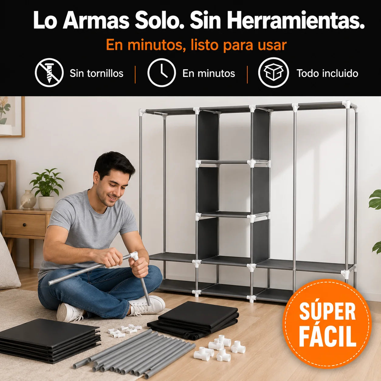 Closet Plegable | Organiza Todo Tu Cuarto Sin Ocupar Espacio