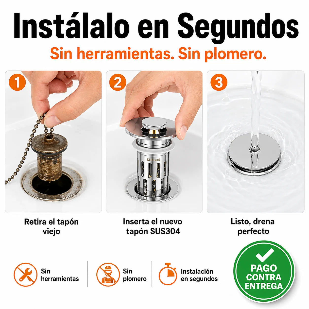 🔧 Tapón Pop-Up  | Adiós a los Desagües Tapados